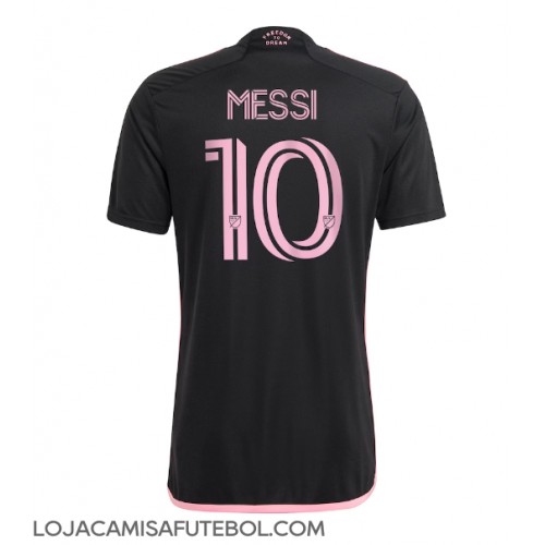 Camisa de Futebol Inter Miami Lionel Messi #10 Equipamento Secundário 2024-25 Manga Curta